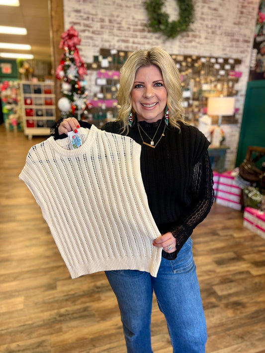 Drop Shoulder Sweater Top