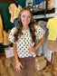 Chocolate Polka Dot Blouse