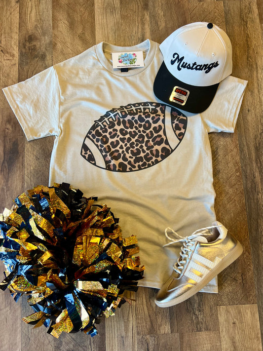 Leopard Football Tee