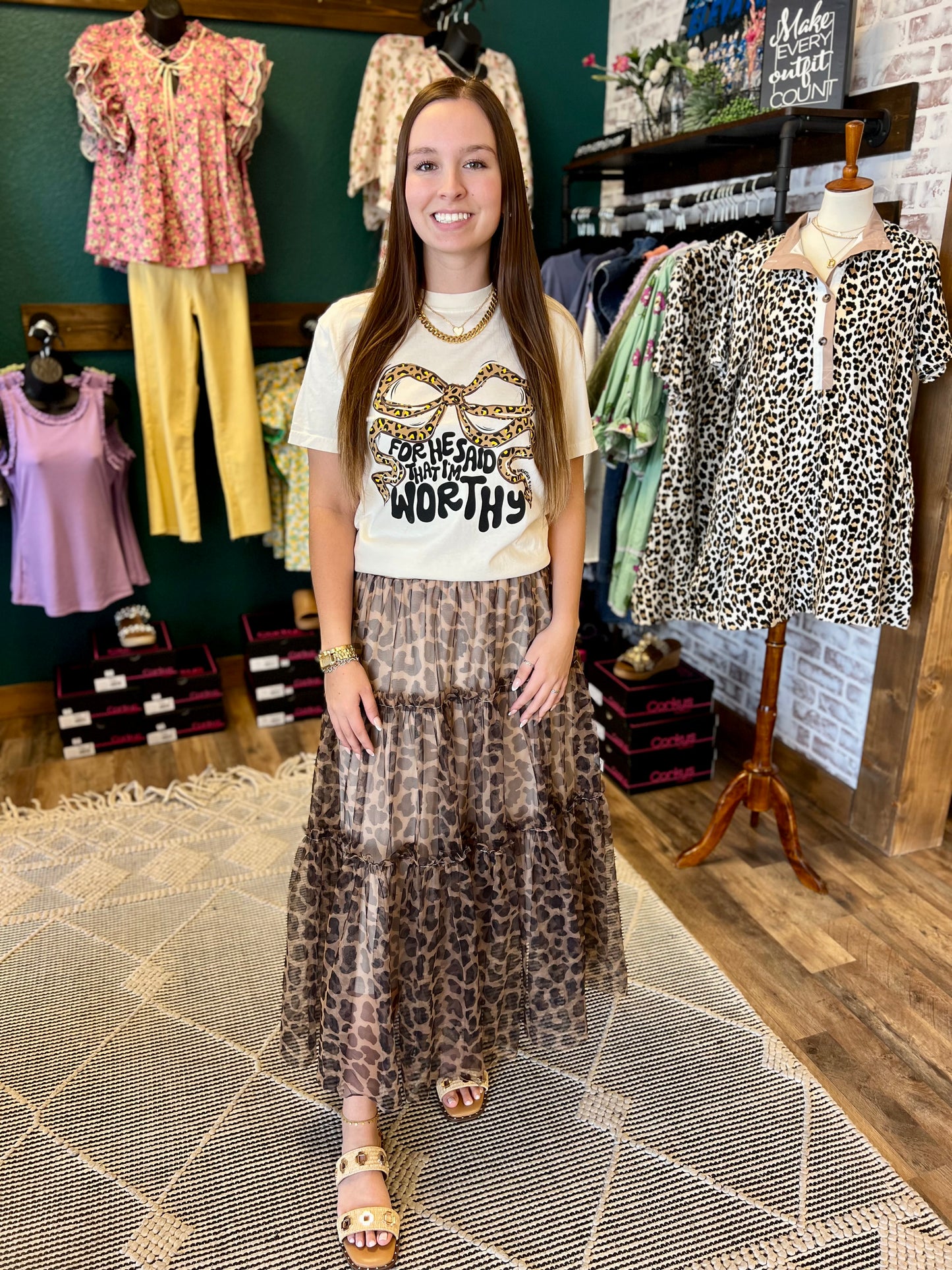 Leopard Tulle Skirt