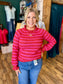 Ruffle Stripe Sweater