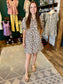 Leopard Bubble Sleeve Dress
