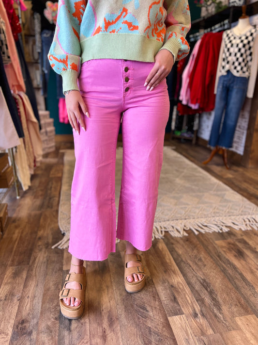 5 Button Colored Pant