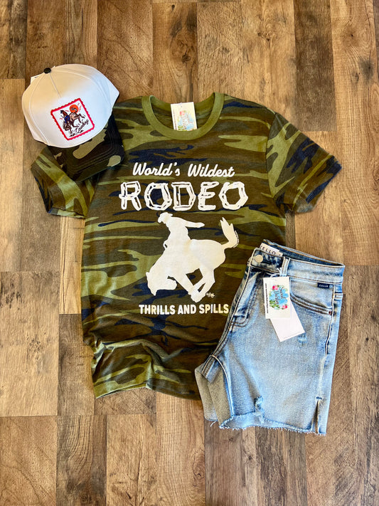 World’s Wildest Rodeo Camo Tee