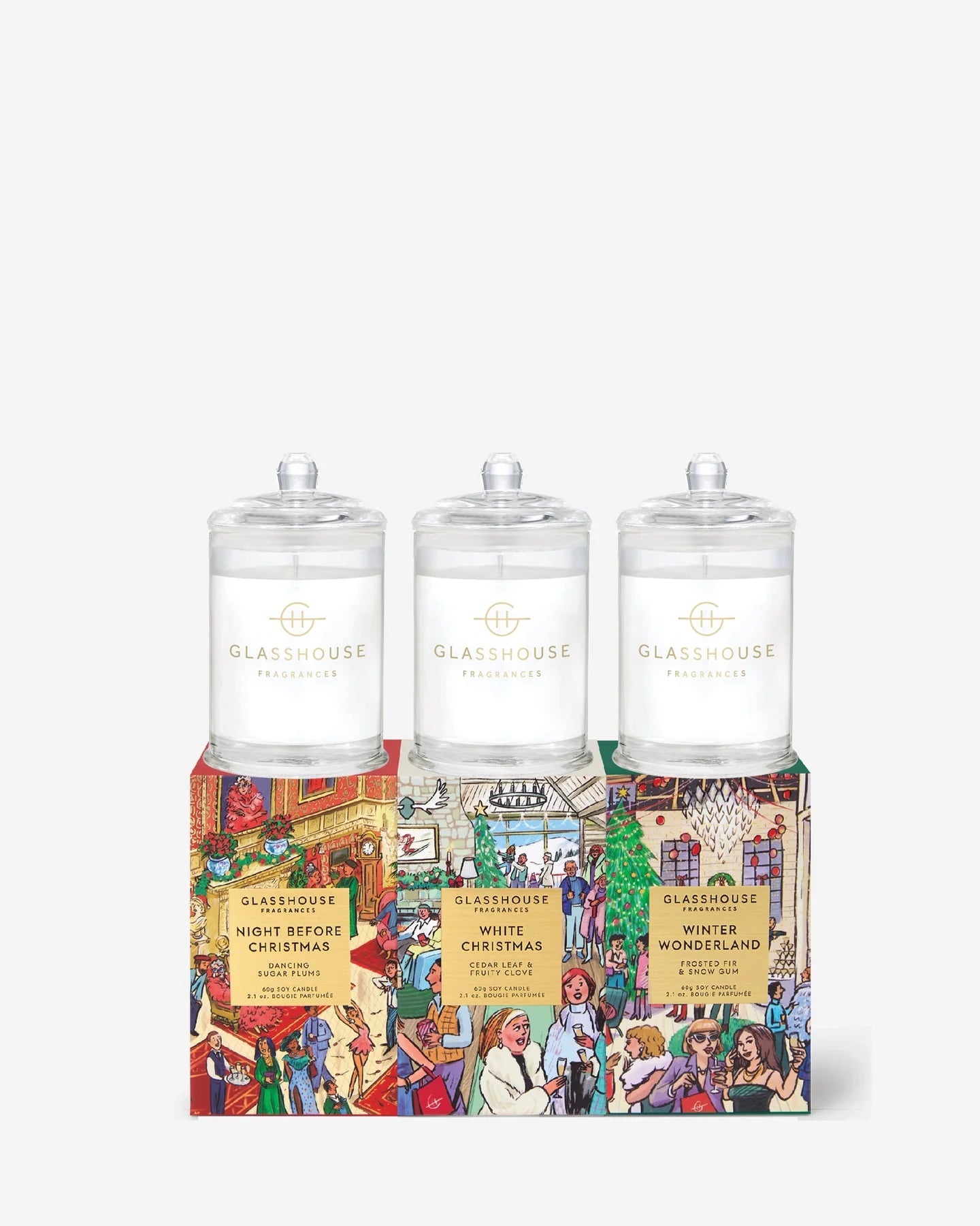 Christmas Small Candle Trio