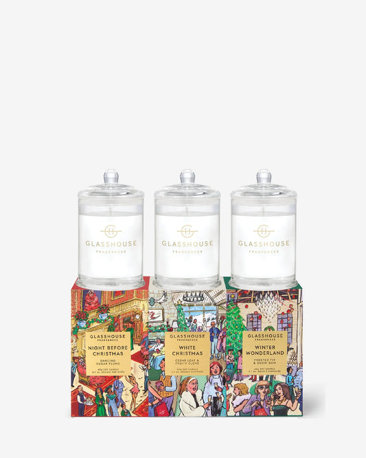 Christmas Small Candle Trio
