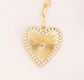 Pave Heart Bag Charm