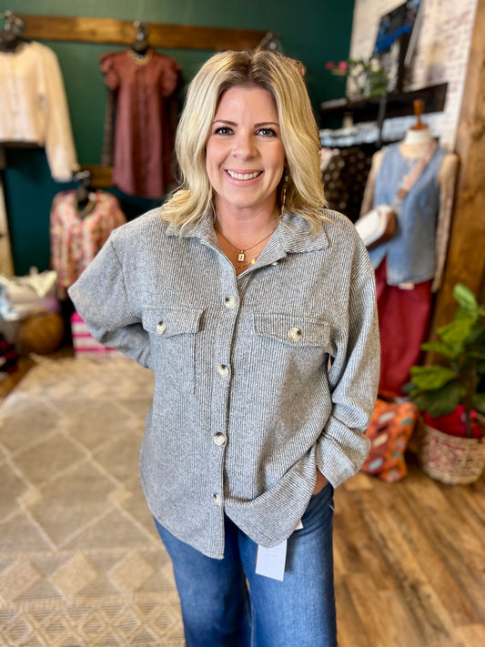 Button Down Shacket