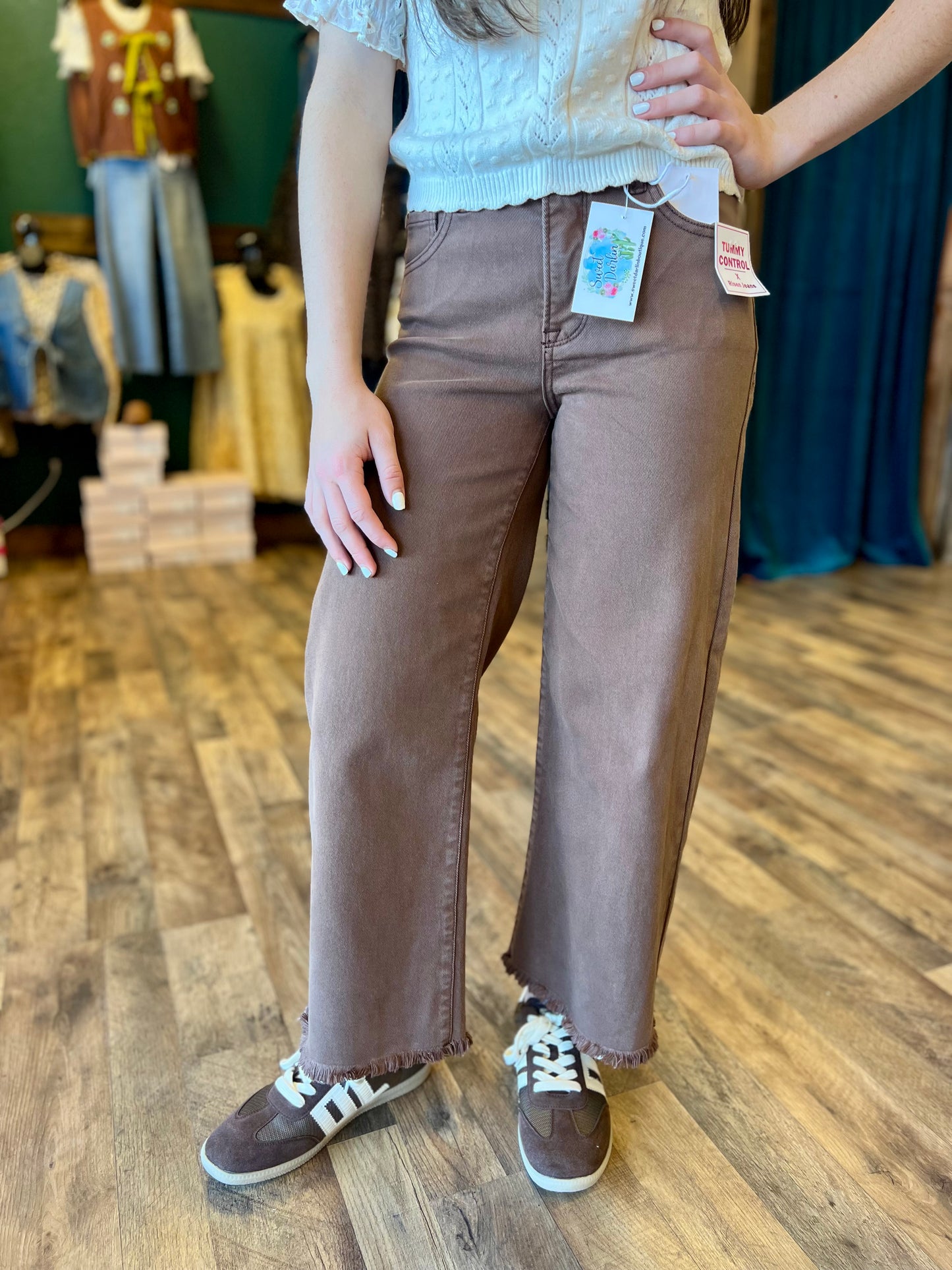 Risen Tummy Control Cocoa Crop Wide