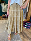 Dark Taupe Tiered Skirt