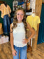 Smocked Ruffle Knit Tank