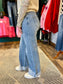 Denim 90’s Stretch Cuffed Hem High Rise Straight Jean