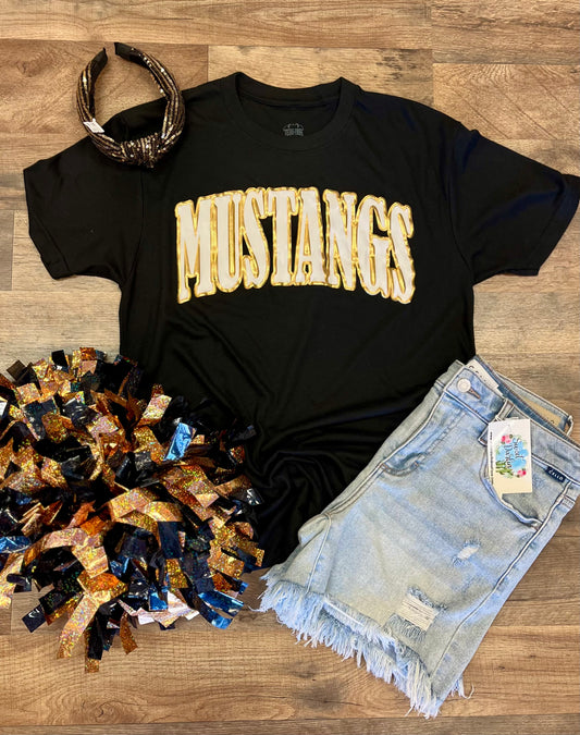 Metallic Mustangs Tee