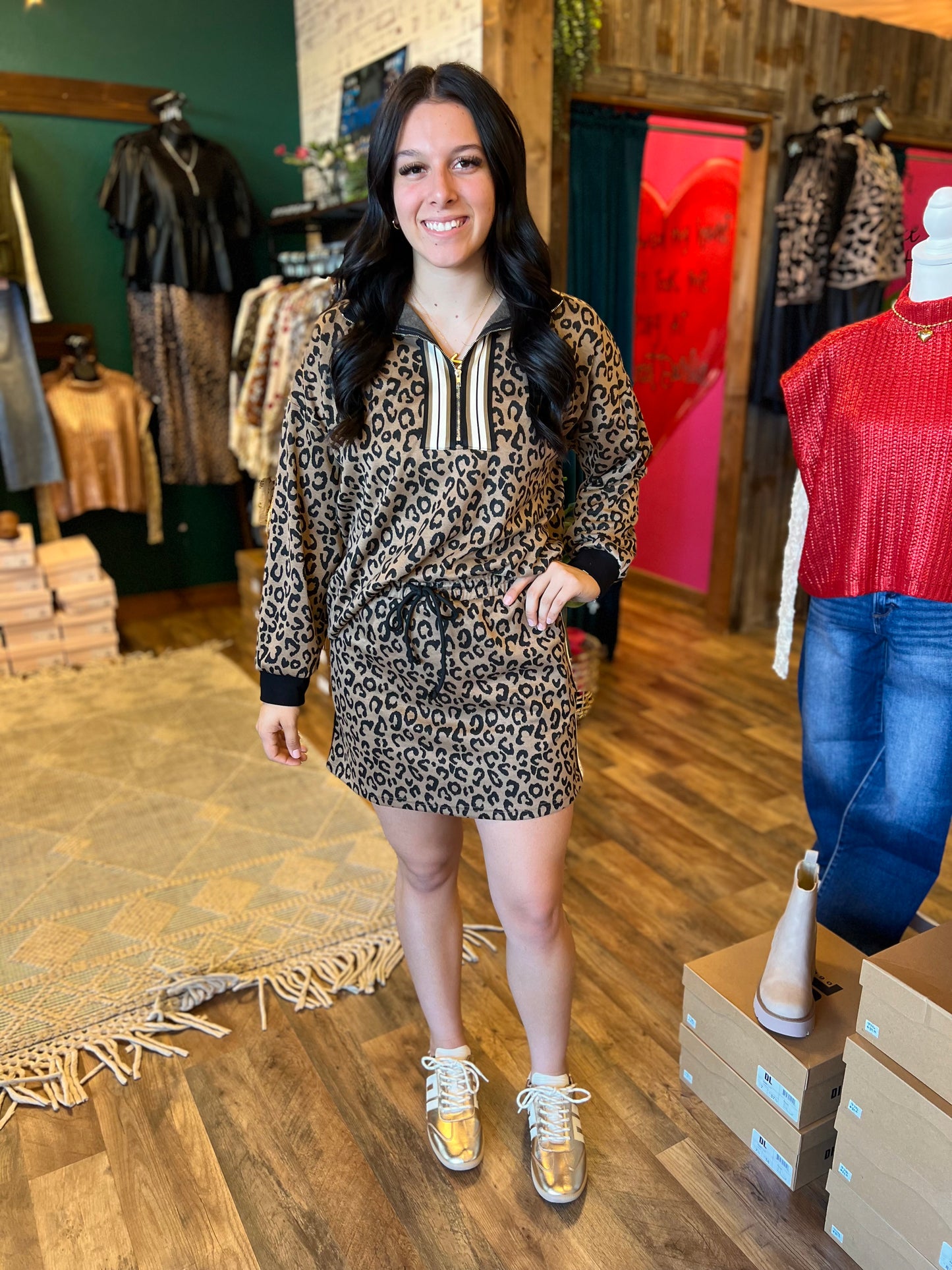 Leopard Athletic Skirt