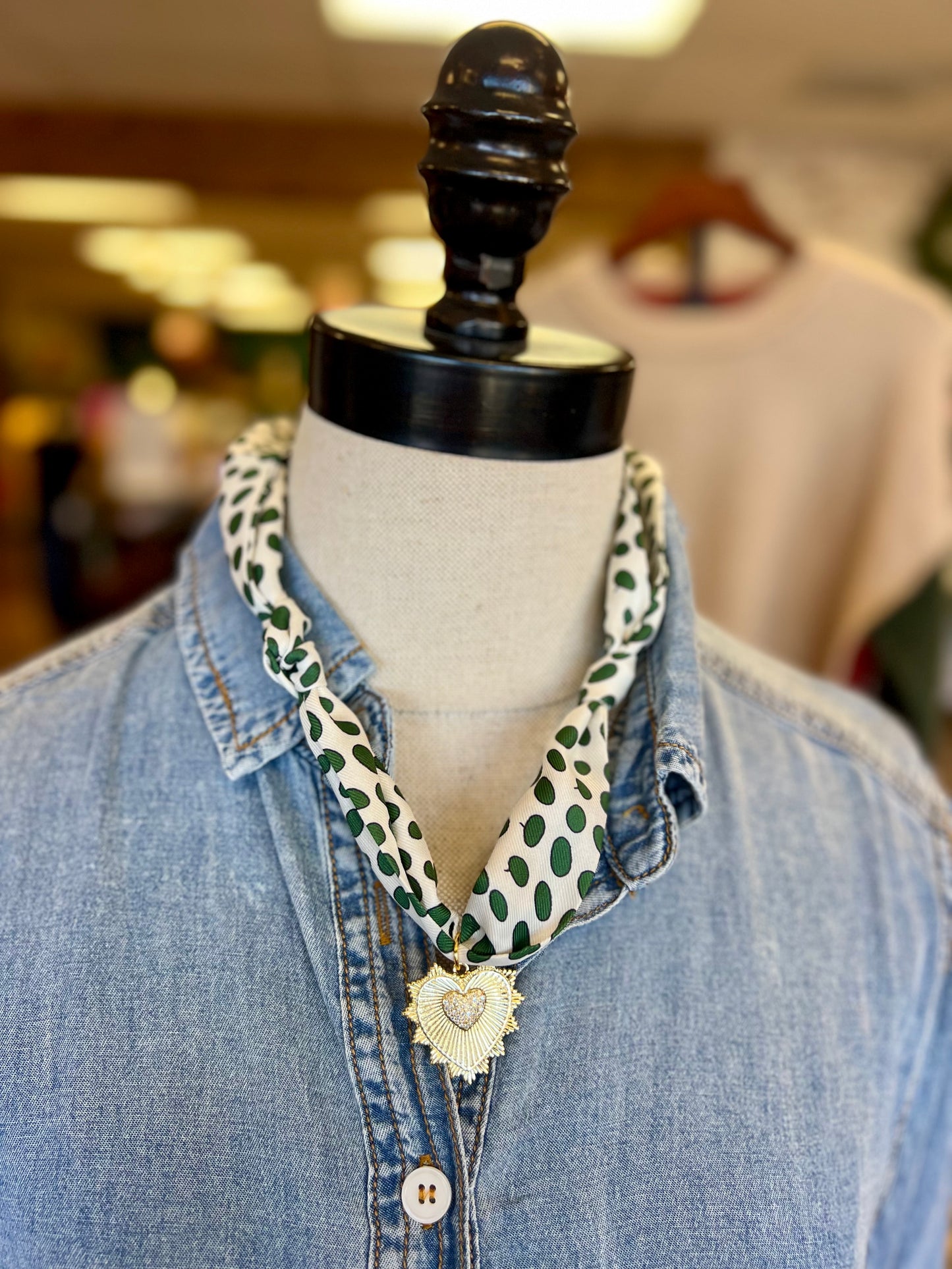 Scarf Pendant Necklace