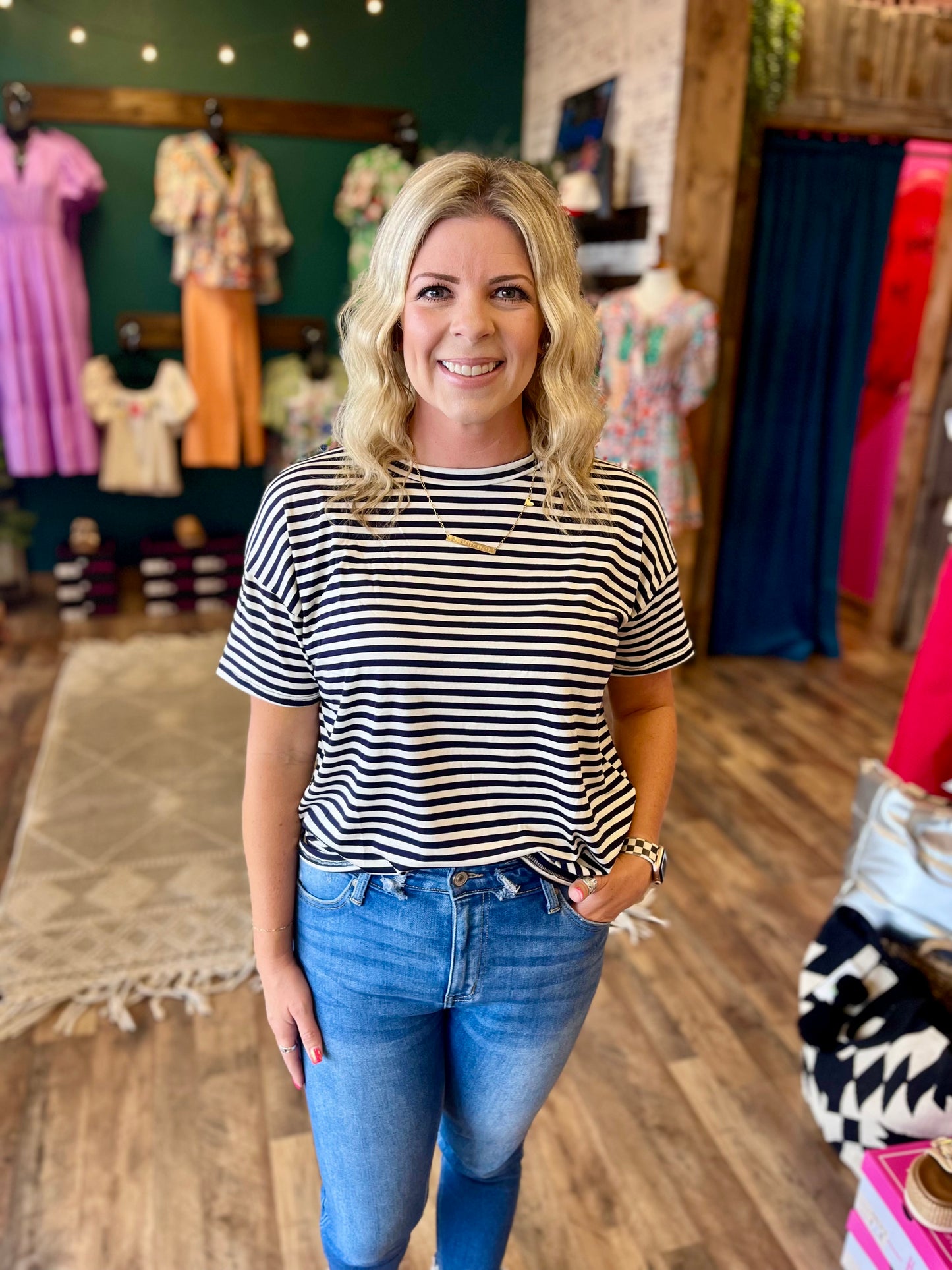 Loose Fit Short Sleeve Top