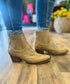 Taupe Western Ankle Bootie
