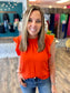 High Neck Subtle Ruffle Top