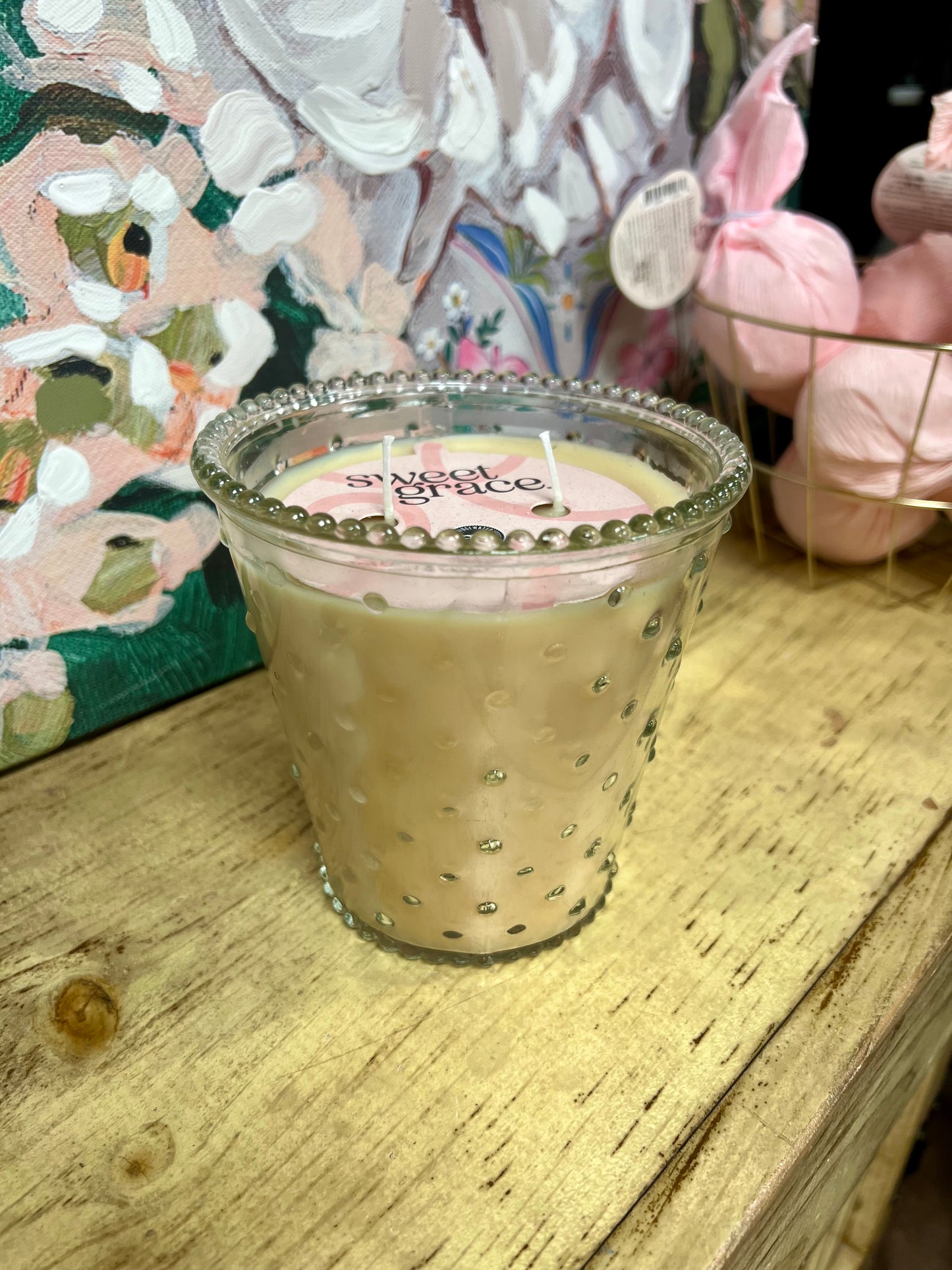 Vintage Glass Sweet Grace Candle
