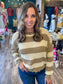 Striped Loose Fit Lightweight Sweater