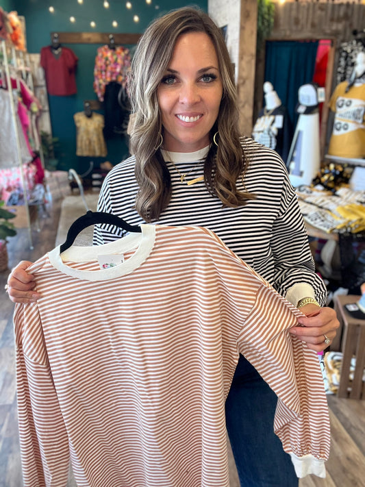 Oversized Stripe Top