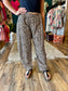Leopard Elastic Waist Pant