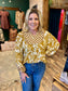 Mustard Filigree Top