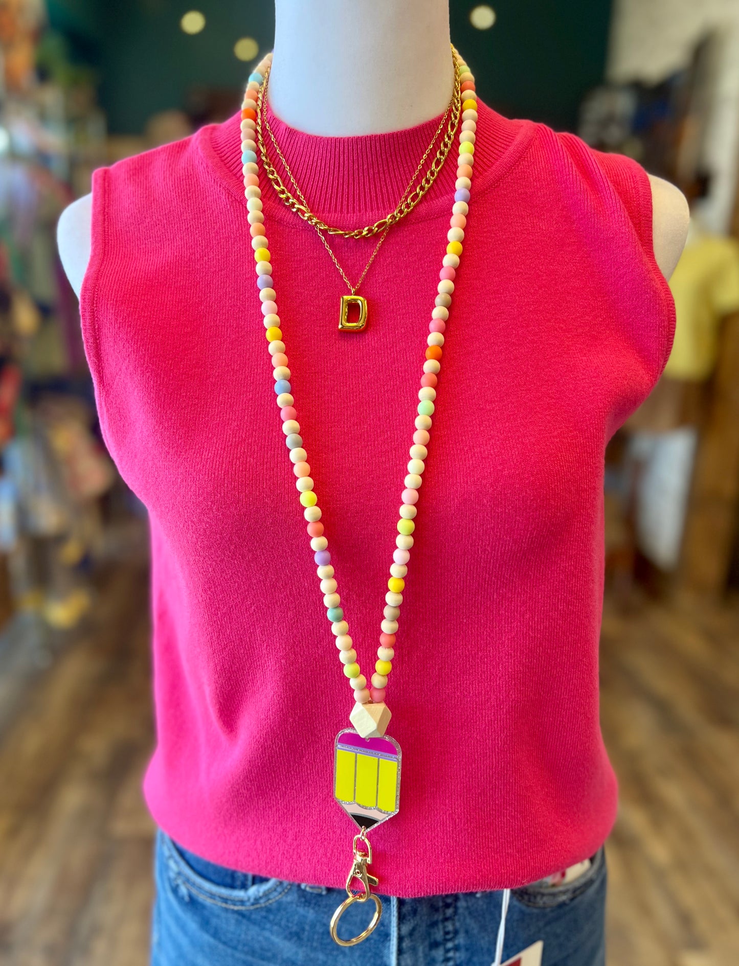 Beaded Teacher Lanyard