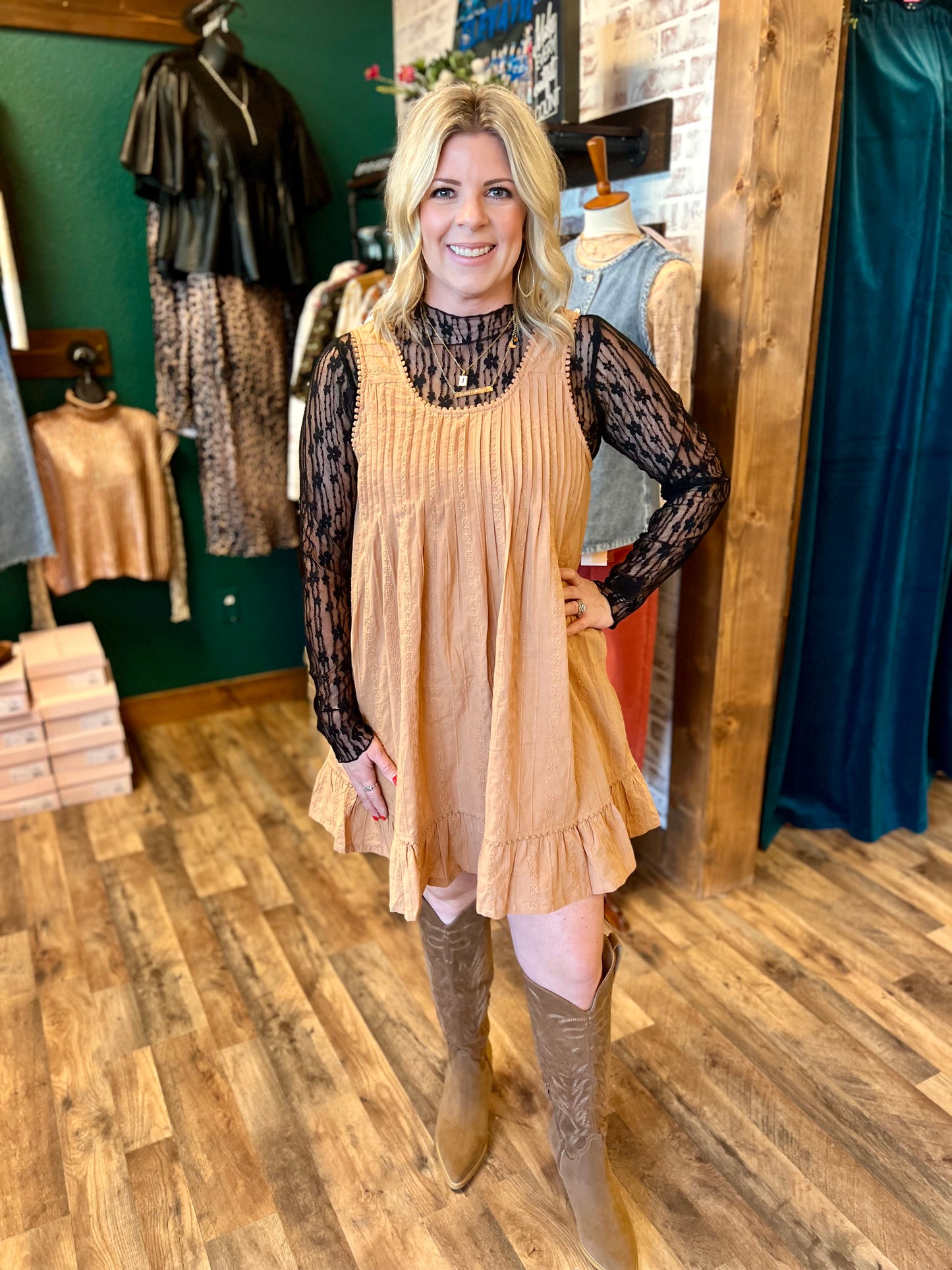 Clay Embroidered Jumper