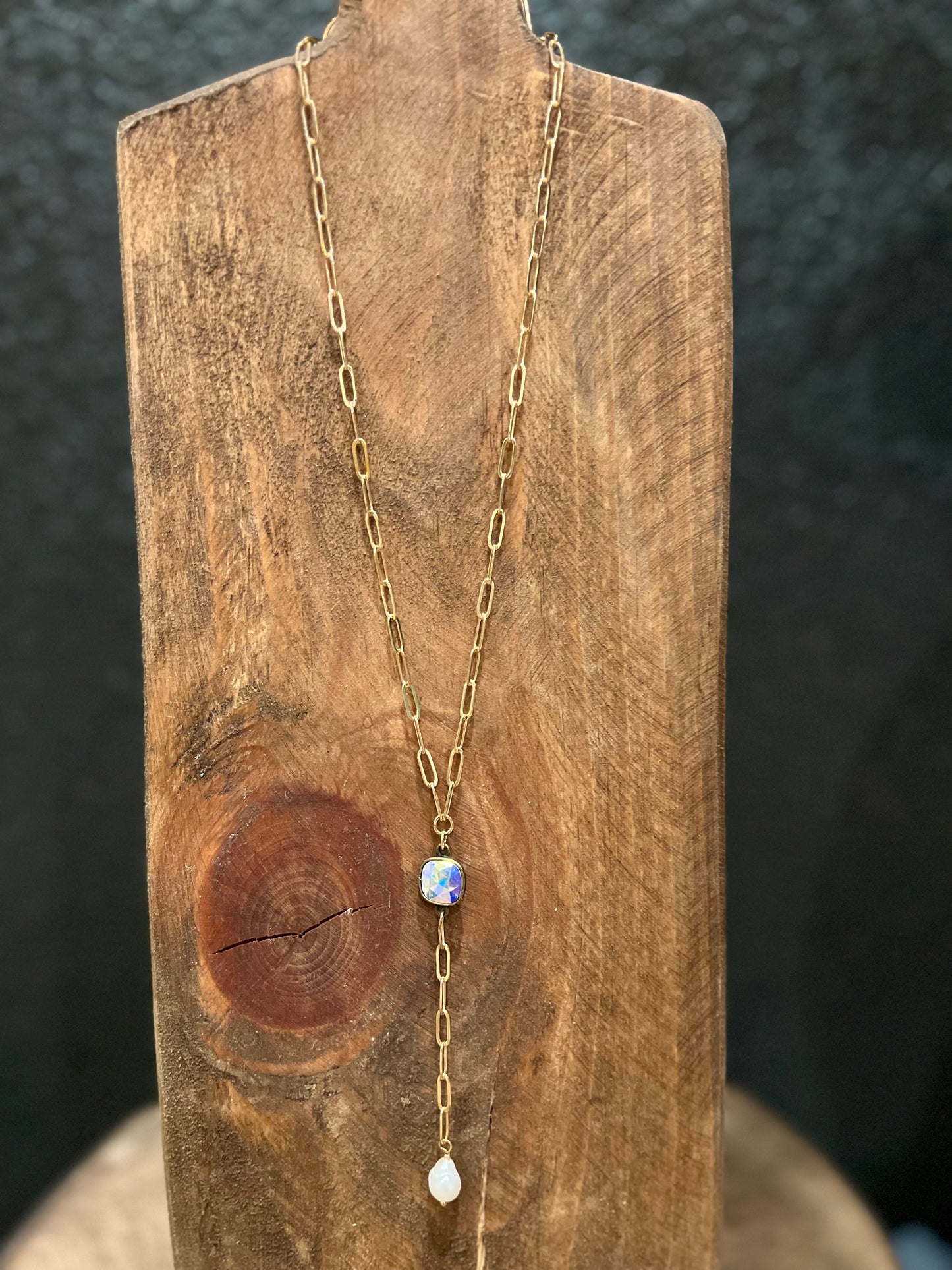 Paperclip Lariat Necklace