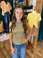 Smocked Ruffle Knit Tank