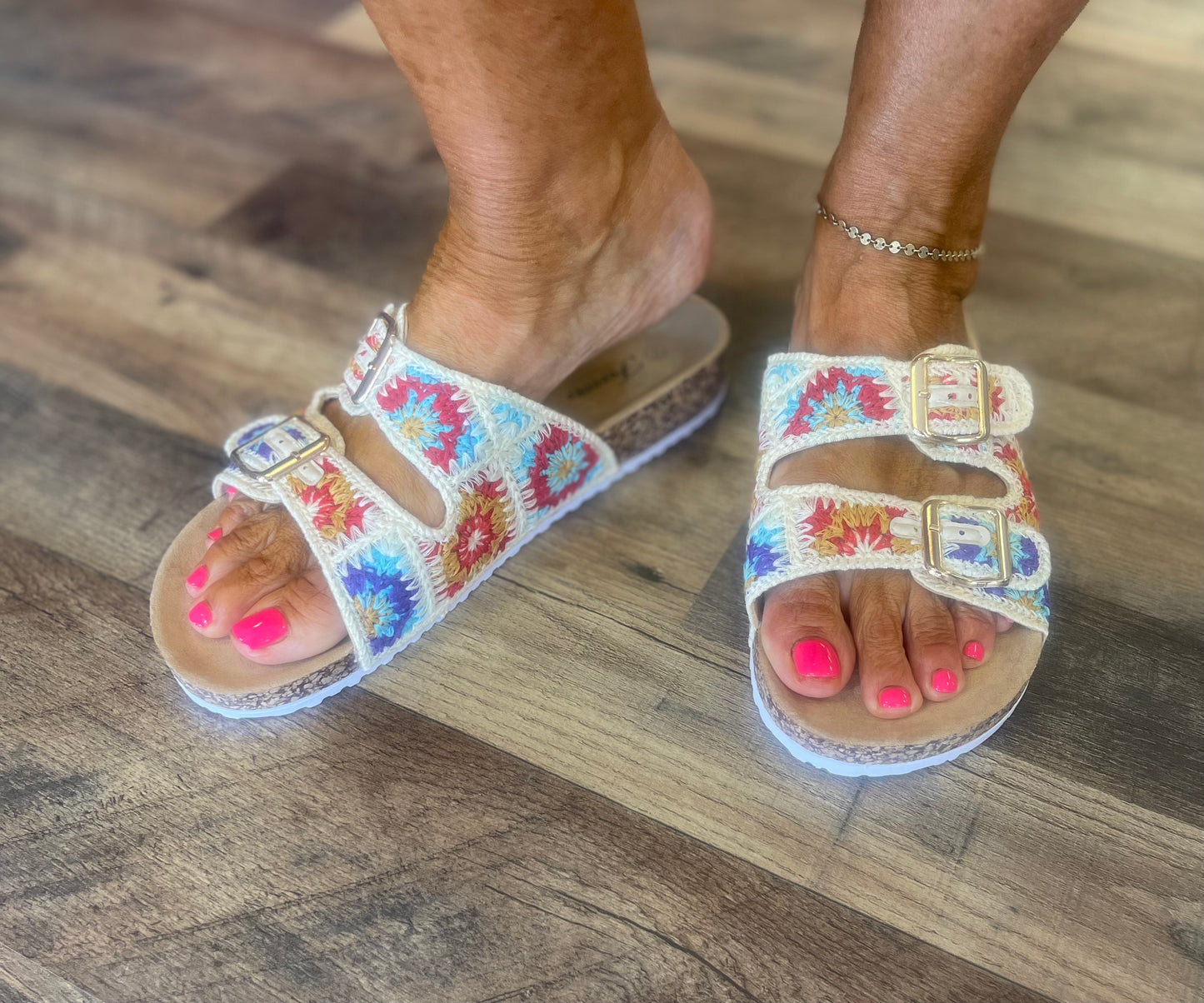 Crochet Multi-Colored Sandal