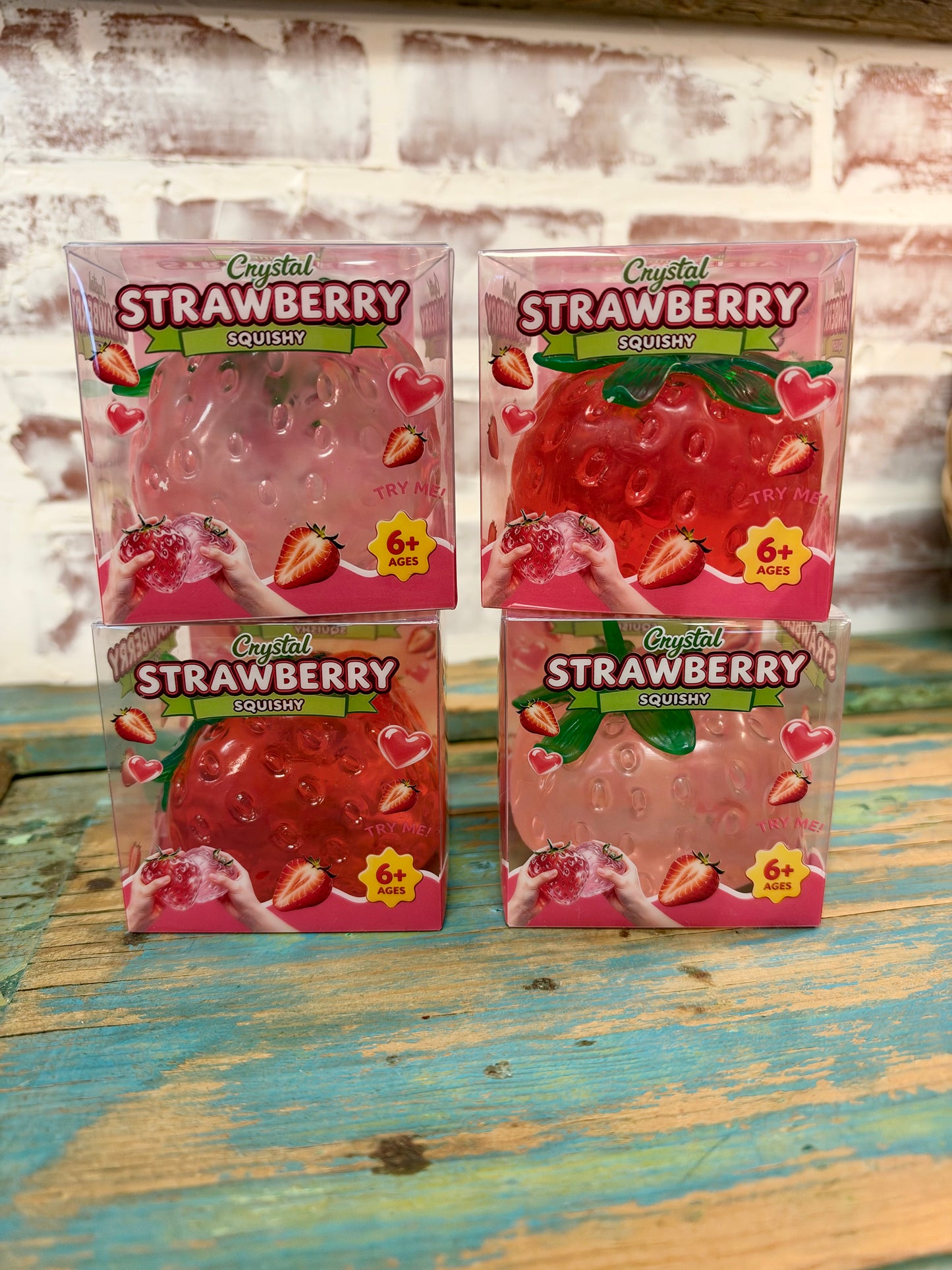 Crystal Strawberry Squishy