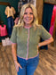 Olive & Orchid Button Up Cardigan