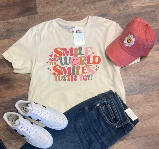 Smile And The World Smiles With You Tee