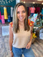 Taupe Sunset Crochet Top