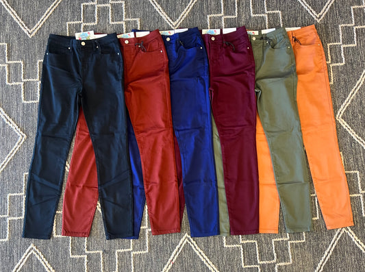 Zip Up Colored Skinny