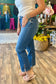Classic Straight Side Slit Mid Rise Jean