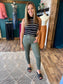 Striped Fitted Tank