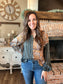 Boho Floral Wrist Tie Top
