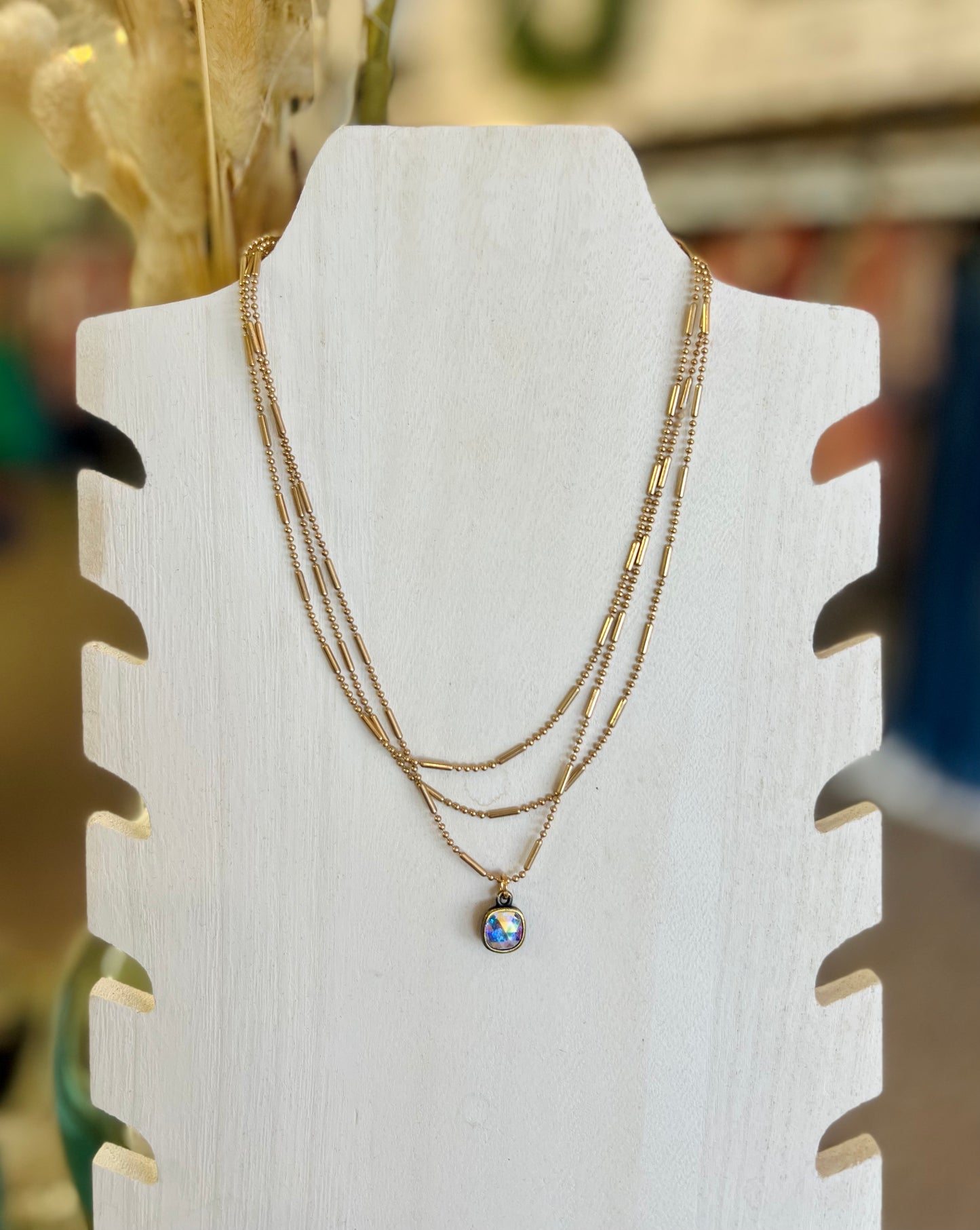 Dainty Triple Stand Necklace