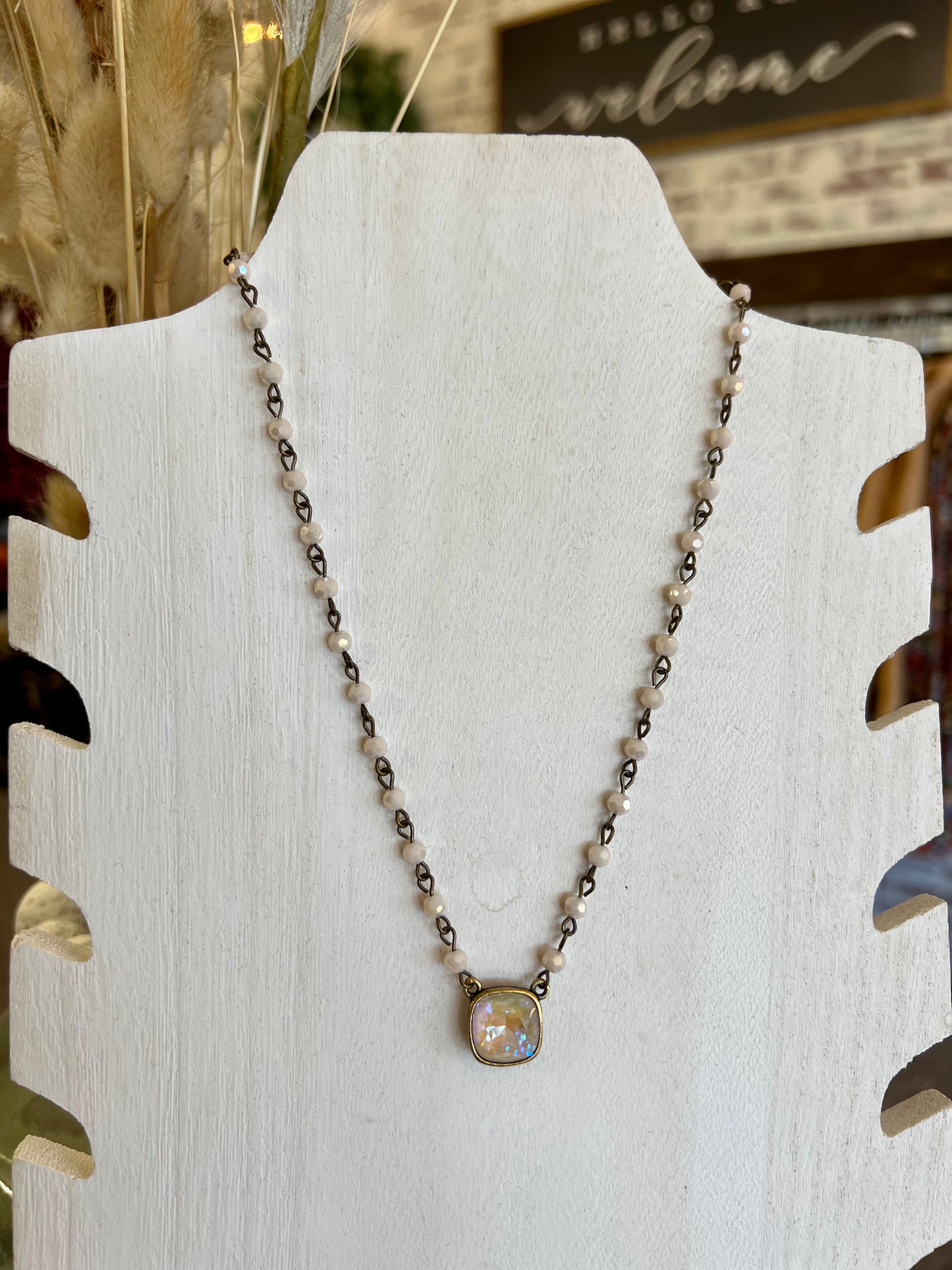 Opal Linked Necklace