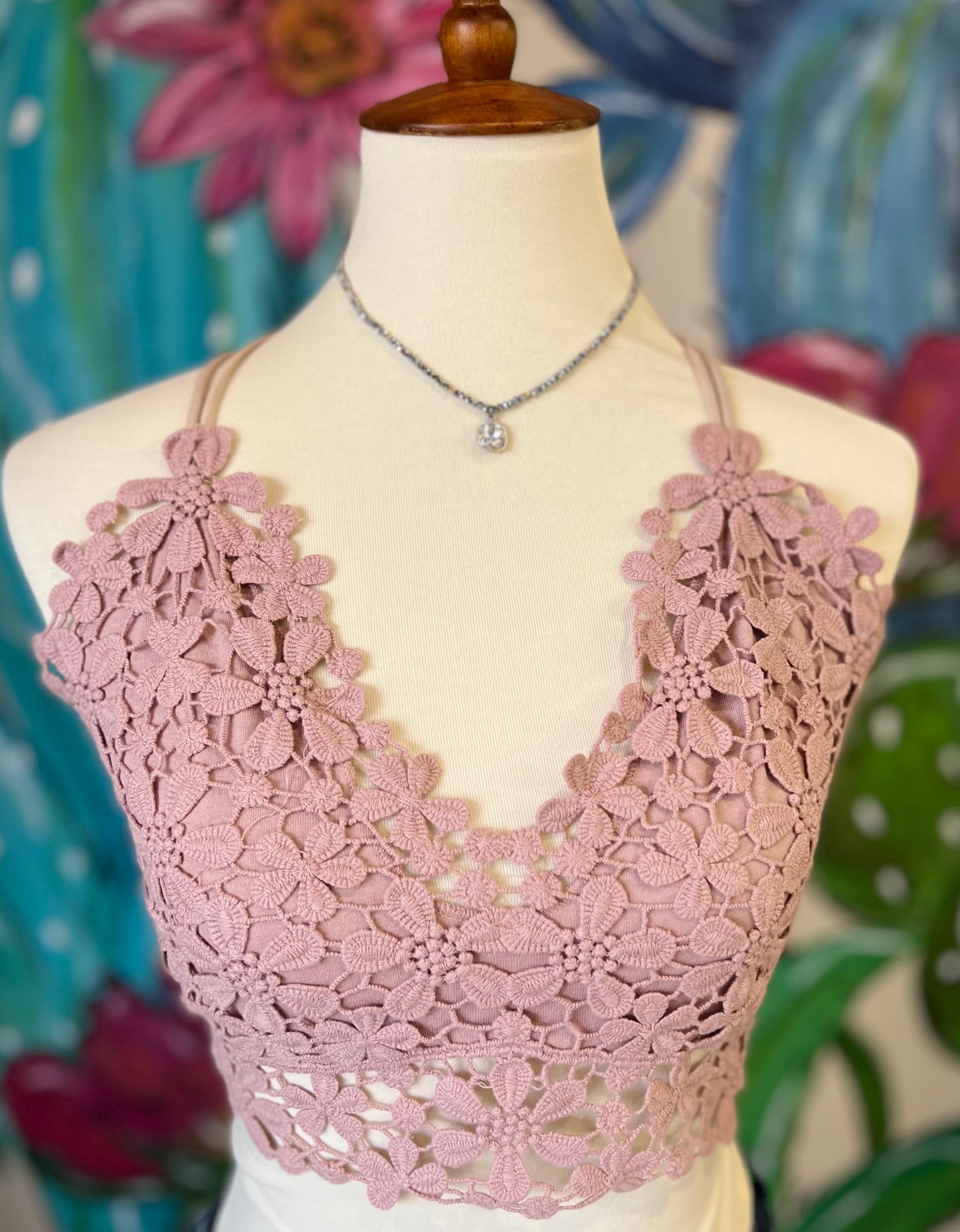 Floral Crochet Bralette