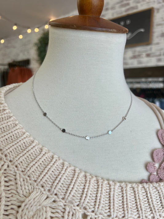 Dainty Circle Charm Necklace