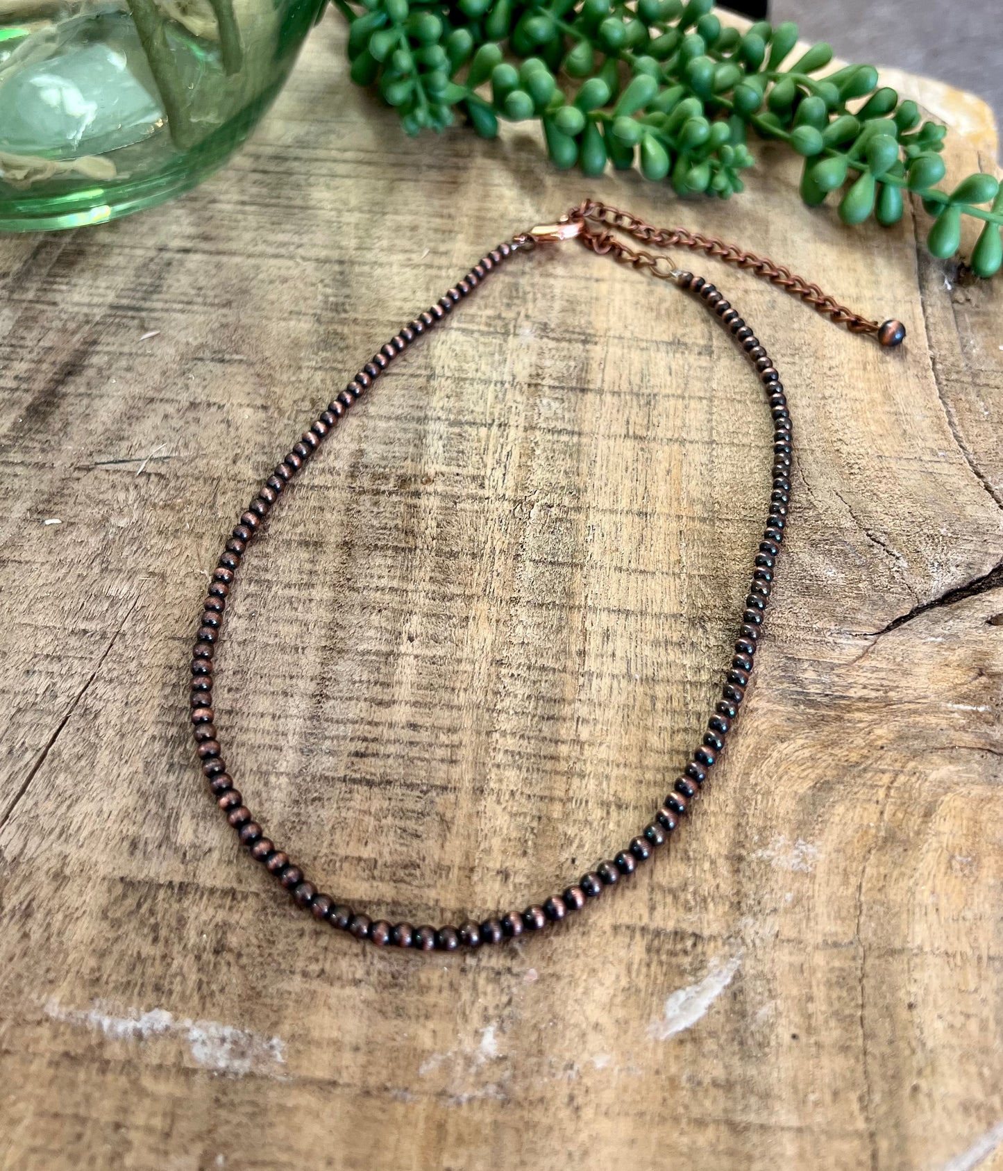 Single Strand Copper Necklace
