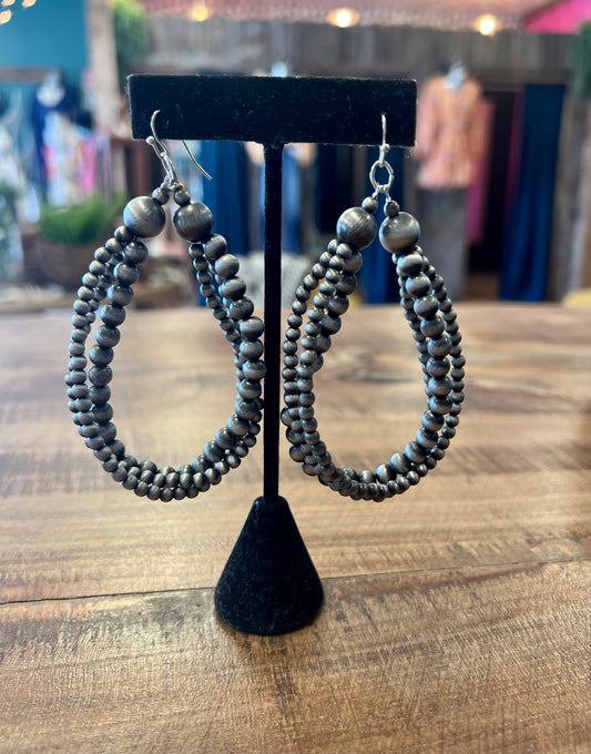 Chunky Navajo Pearl Earrings