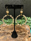 Bronze Oval Wrapped Earring